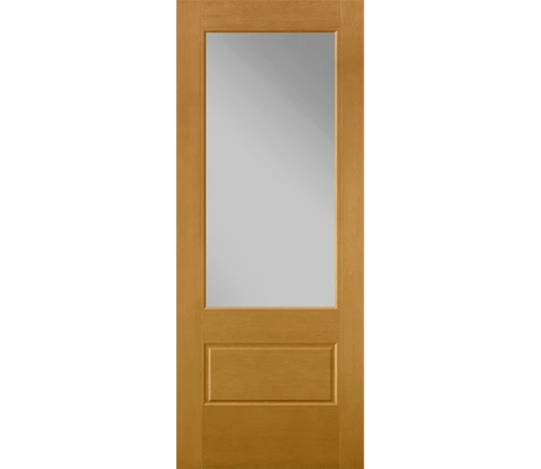 Amarillo 3 Quaters Light Fiberglass Entry Door