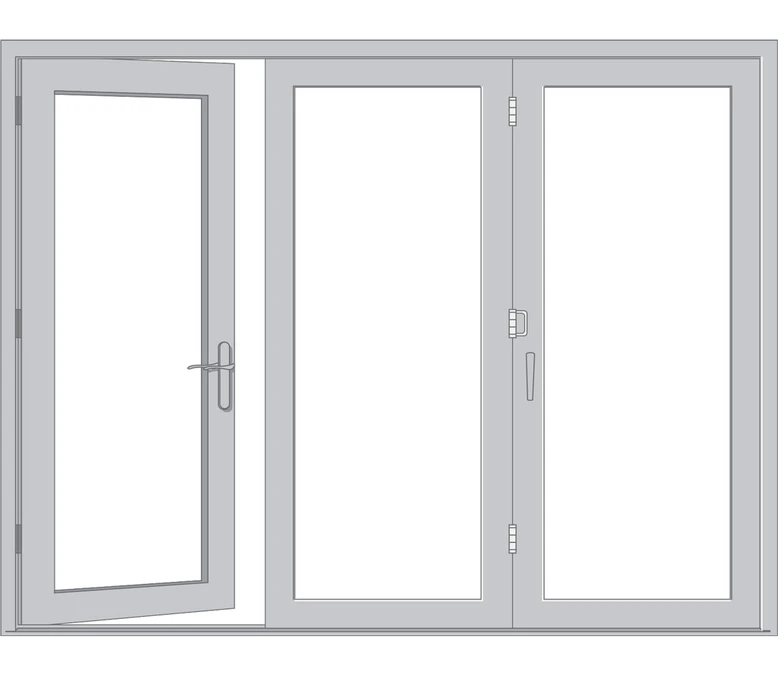 Amarillo Pella Architect Reserve Series Contemporary Bifold Patio Door