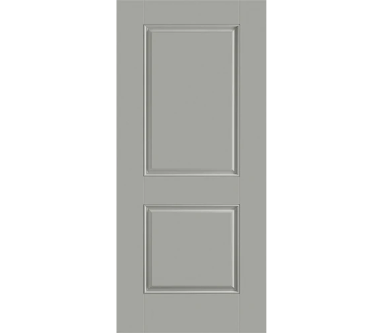 Amarillo Two Panel Square Fiberglass Entry Door